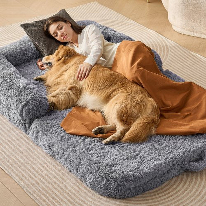 Premium Dog Large Human Size Dog Bed Washable 