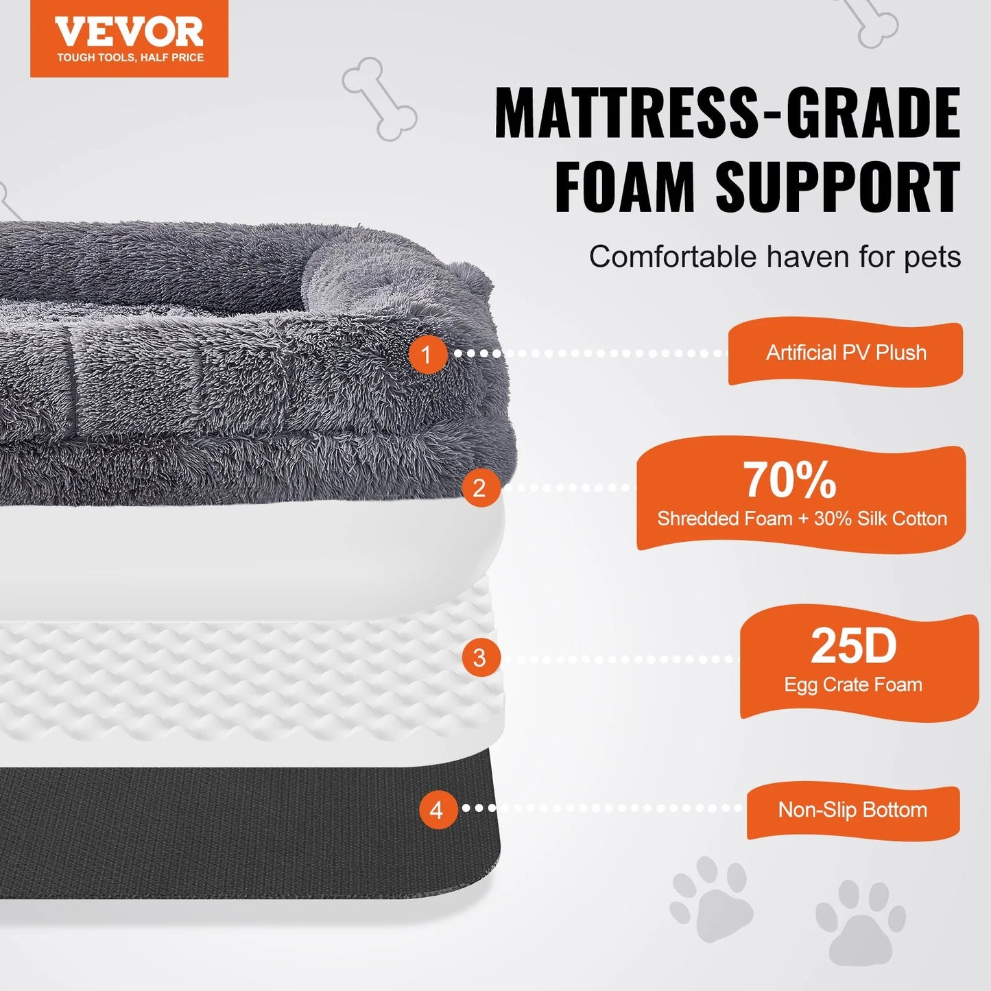Premium Dog Large Human Size Dog Bed Washable 