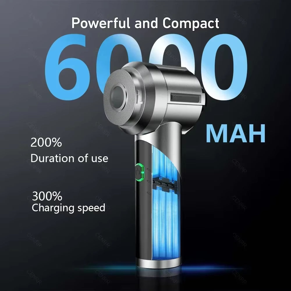 Mini Car Vacuum Cleaner 998000PA Strong Suction Portable Handheld Vacuum Cleaner Wireless Powerful Car Vacuum Cleaner