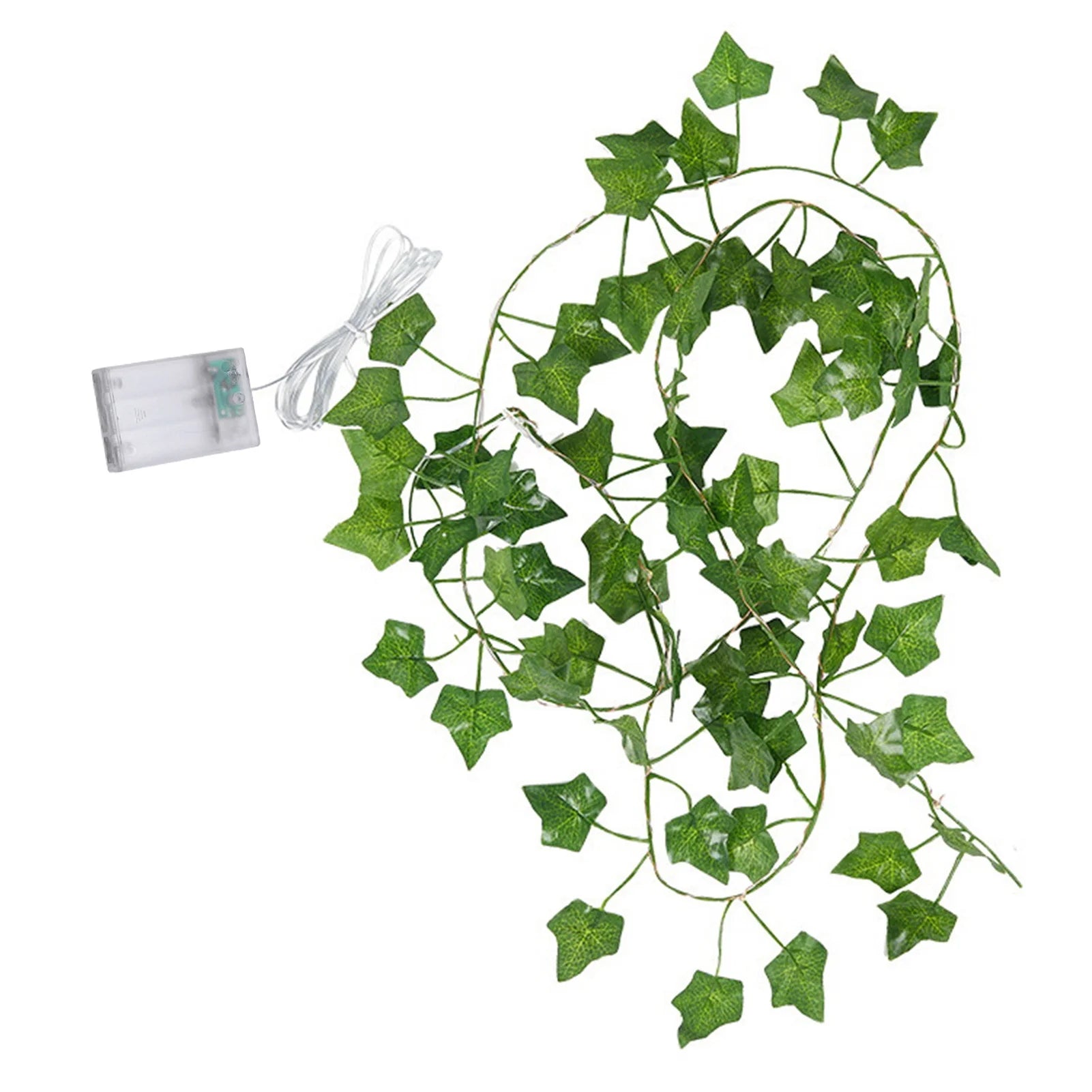 Ivy Vine Lights Indoor 78.74” Battery Powered LED Hanging Leaves